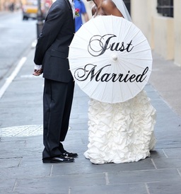 Just Married Parasol