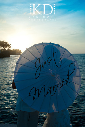 Just Married Parasol
