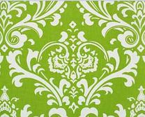 chartreuse green damask napkin